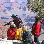 Grand Canyon Tour Company guide at Yavapai Point