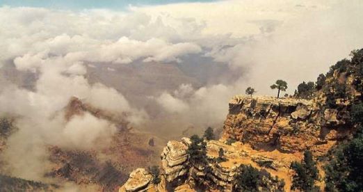 Autumn clouds over the Grand Canyon