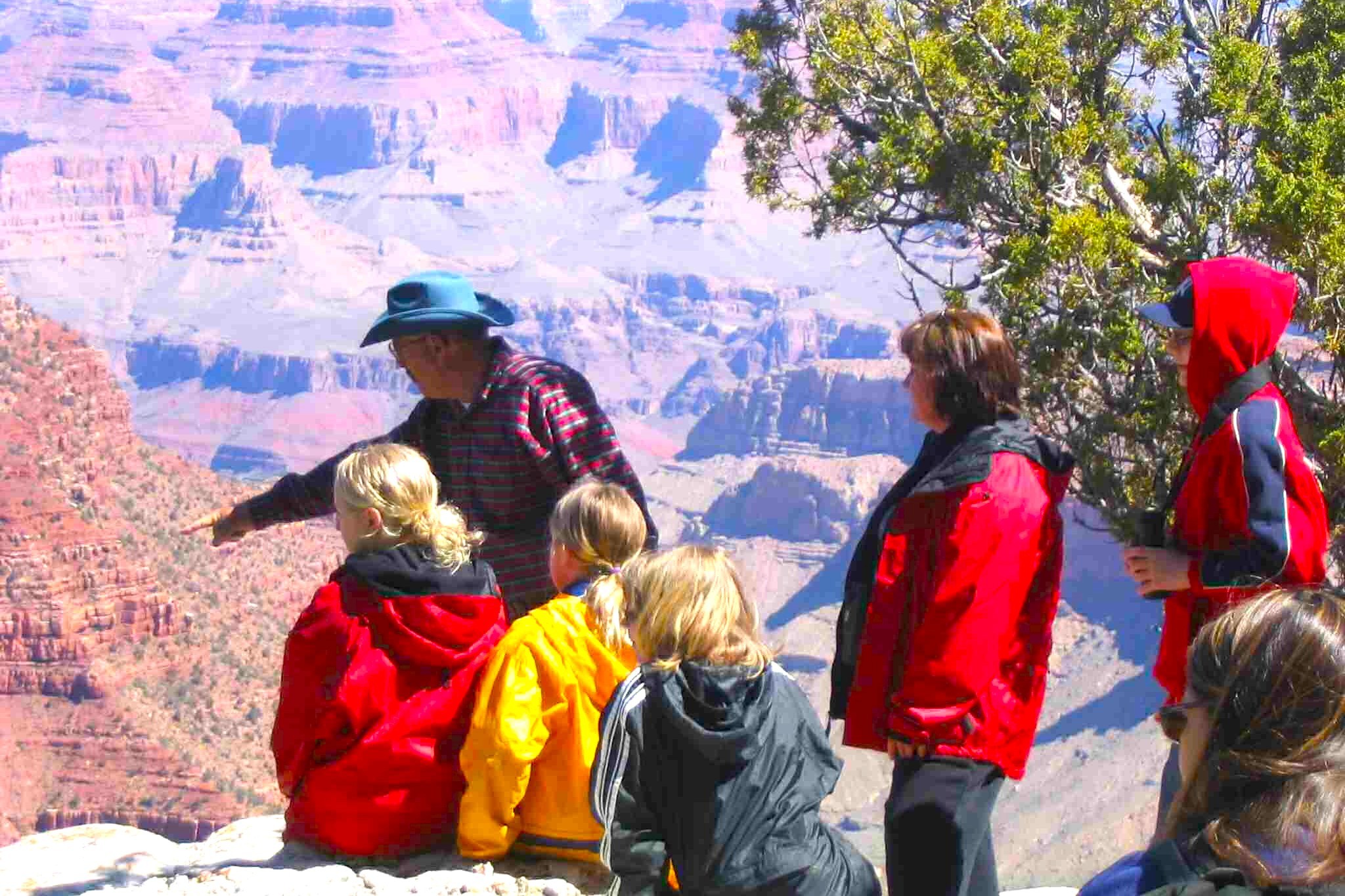 Canyon Dave pointing out a feature