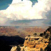 Grand Canyon tours sometimes see beautiful clouds like these.