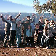 Happy travellers on Grand Canyon Tours